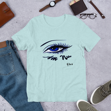 Eye Am Nu - Blue Eyes BC 3001 Unisex Short Sleeve Jersey T-Shirt with Tear Away Label