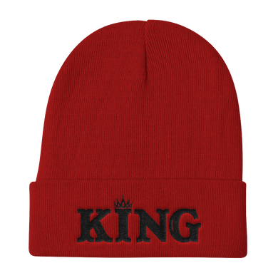 King Knit Beanie (Black Lt)