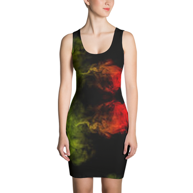 Red Black  & Green Beauty Dress