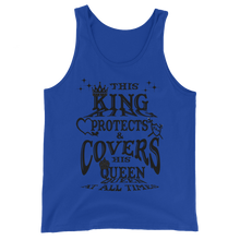 This King Protects & Covers His Queen (Back Letter) Unisex  Tank Top