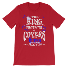 This King Protects & Covers His Queen - Blue Highlight Unisex Short Sleeve T-Shirt