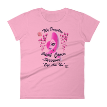 My Daughter Is a Breast Cancer Survivor Women's short sleeve t-shirt