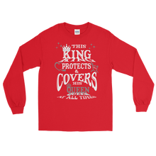 This King Protects and Covers his Queen (Grey Highlight) Long Sleeve T-Shirt