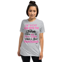 If You Mess with the Twins"Breast Cancer" Unisex Short-Sleeve Unisex T-Shirt