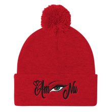 Eye Am Nu (TM) RBG Black Beauty Women Pom Pom Knit Cap