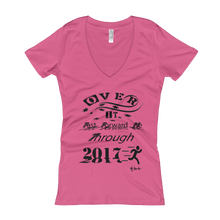 Over It "Fast Forward Me"  2017 Women's V-Neck T-shirt