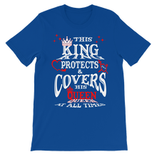 This King Protects & Covers His Queen - Red Highlight Unisex short sleeve t-shirt