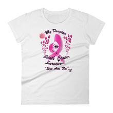 My Daughter Is a Breast Cancer Survivor Women's short sleeve t-shirt