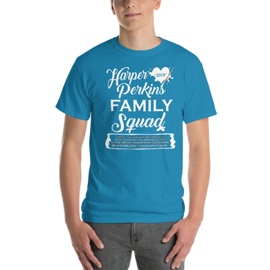 Harper Perkins Family Squad 2019 Short-Sleeve T-Shirt  Sapphire Blue  (DTG  - G)