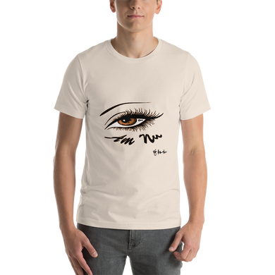 Eye Am Nu - Brown Eyes BC - 3001 Unisex Short Sleeve Jersey T-Shirt with Tear Away Label