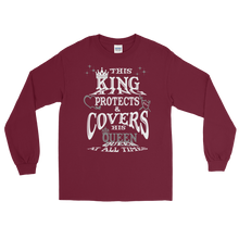 This King Protects and Covers his Queen (Grey Highlight) Long Sleeve T-Shirt
