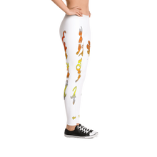 Why Say It "Just Wear It" SunShine Yellow Taney Orange Platinum Grey Leggings