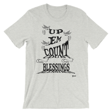 Blessings Count Em Up Black Letters Unisex Short Sleeve T-shirt