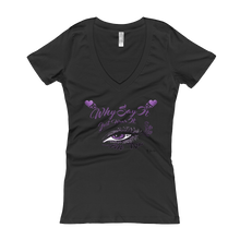 Eye Am Nu "Royalty Purple Passion" Women's V-Neck T-shirt