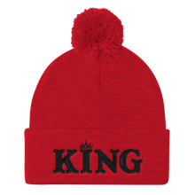 King Pom Pom Knit Cap (Black Lt)