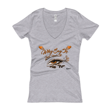 Eye Am Nu "Tangy Orange" Women's V-Neck T-shirt