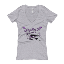 Eye Am Nu "Royalty Purple Passion" Women's V-Neck T-shirt