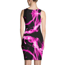 Black Smokey Hot Pink Power Dress