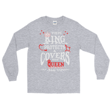 The King Protects and Covers his Queen (Red Highlights) Long Sleeve T-Shirt