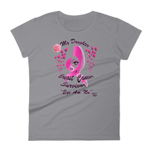My Daughter Is a Breast Cancer Survivor Women's short sleeve t-shirt