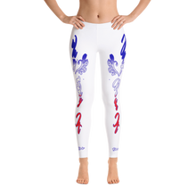 Why Say it "Jut Say It" American Red White Blue Leggings