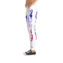 Why Say it "Jut Say It" American Red White Blue Leggings