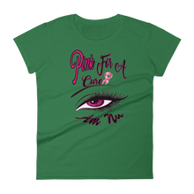 Pink For A Cure Eye Am Nu (TM) (Pink Burst) Women's short sleeve t-shirt
