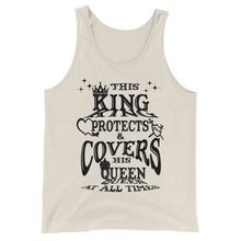 This King Protects & Covers His Queen (Back Letter) Unisex  Tank Top