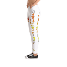 Why Say It "Just Wear It" SunShine Yellow Taney Orange Platinum Grey Leggings
