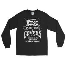 This King Protects and Covers his Queen (Grey Highlight) Long Sleeve T-Shirt