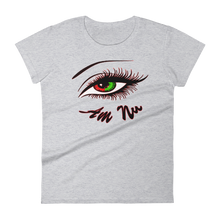 "Eye Am Nu" (TM) Women's short sleeve t-shirt
