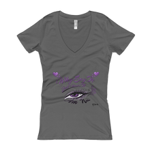 Why Say it "Just Wear It" X Purple Passion Women's V-Neck T-shirt
