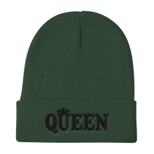 Queen Knit Beanie (Black Lt)