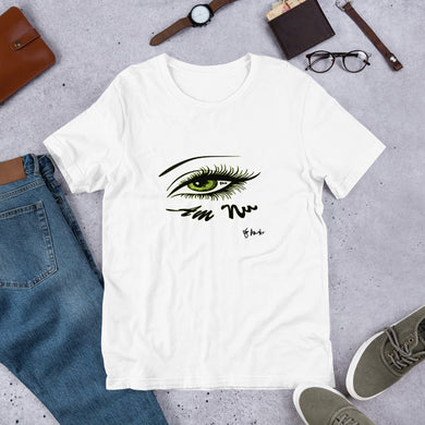Eye Am Nu - Green Eye  B C 3001 Unisex Short Sleeve Jersey T-Shirt with Tear Away Label