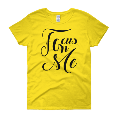 Focus On Me (Black Lt) Women short sleeve t-shirt
