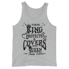 This King Protects & Covers His Queen (Back Letter) Unisex  Tank Top