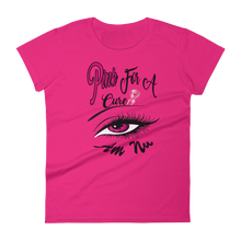 Pink For A Cure Eye Am Nu (TM) (Pink Burst) Women's short sleeve t-shirt
