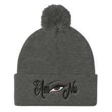Eye Am Nu (TM) RBG Black Beauty Women Pom Pom Knit Cap