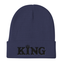 King Knit Beanie (Black Lt)