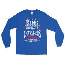 The King Protects and Covers his Queen (Red Highlights) Long Sleeve T-Shirt
