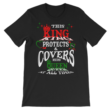 This King Protects & Covers His Queen RBG Unisex Short Sleeve T-shirt