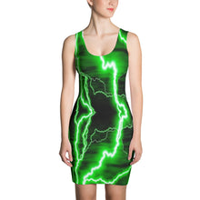 Lightening Green Emerald Power Dress