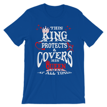 This King Protects & Covers His Queen - Red Highlight Unisex short sleeve t-shirt