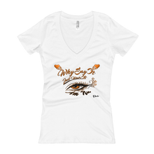 Eye Am Nu "Tangy Orange" Women's V-Neck T-shirt