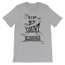 Blessings Count Em Up Black Letters Unisex Short Sleeve T-shirt