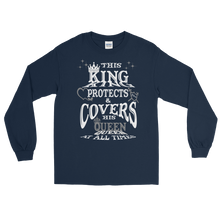 This King Protects and Covers his Queen (Grey Highlight) Long Sleeve T-Shirt