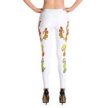 Why Say It "Just Wear It" SunShine Yellow Taney Orange Platinum Grey Leggings