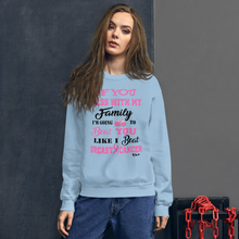 If You Mess with the Family "Breast Cancer" Unisex Short-Sleeve Unisex Sweatshirt