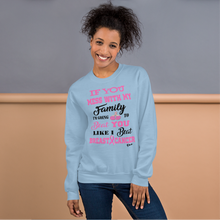 If You Mess with the Family "Breast Cancer" Unisex Short-Sleeve Unisex Sweatshirt