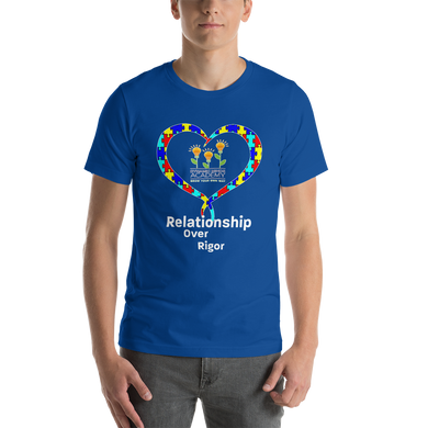 Relationship Over Rigor w/ Open Heart Short-Sleeve Unisex T-Shirt